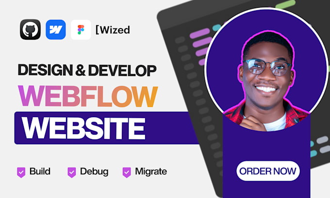 Gig Preview - Design, fix webflow website and webflow template webflow landing page