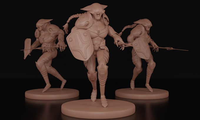 Gig Preview - Sculpt 3d model, character, statue for 3d printing