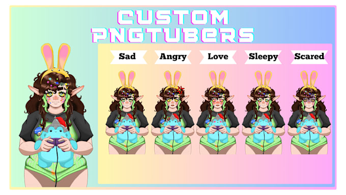 Gig Preview - Make you a customized pngtuber