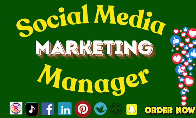 Gig Preview - Be your social media marketing manager and content creator