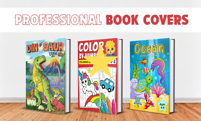 Gig Preview - Design children book cover, kids coloring book cover design