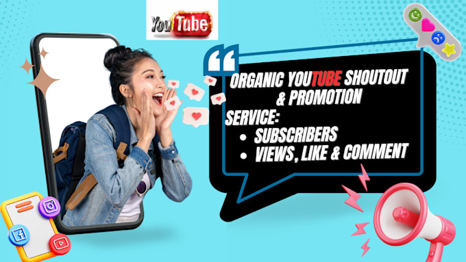 Gig Preview - Do organic youtube video promotion and marketing