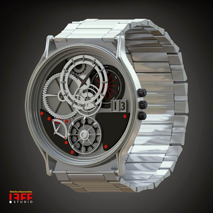 Gig Preview - Do 3d wristwatch animation, 3d wristwatch design, 3d watch modelling, animation