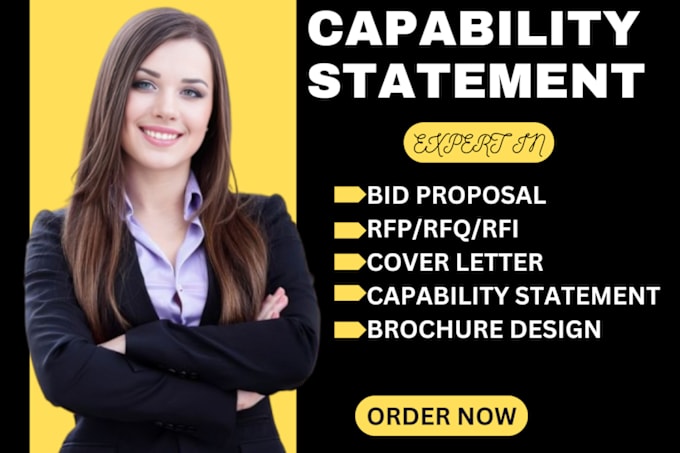 Gig Preview - Design professional effective federal resume government capability statement