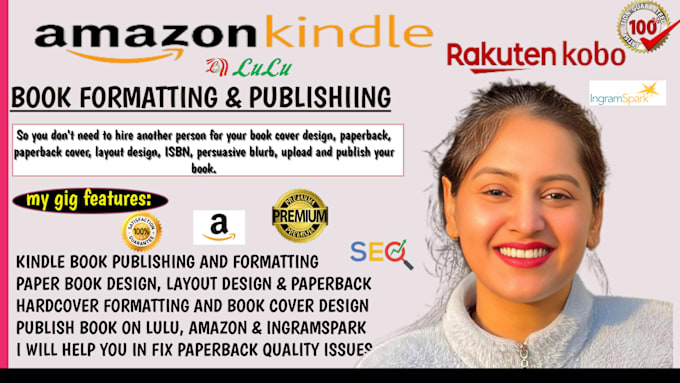 Gig Preview - Do amazon KDP book publishing, book formatting, self publishing