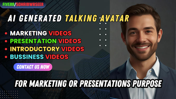 Gig Preview - Create ai talking avatar and spokesperson for ai animation story or video art