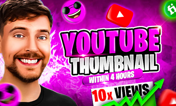 Gig Preview - Create stunning and best youtube thumbnail design