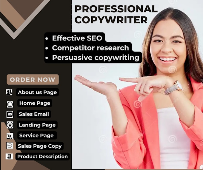 Gig Preview - Provide professional copy writing services