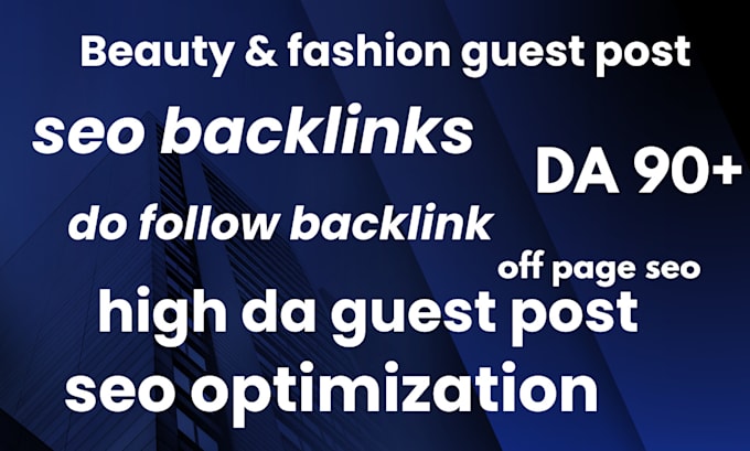 Gig Preview - Do guest post backlink through blogger outreach, monthly seo