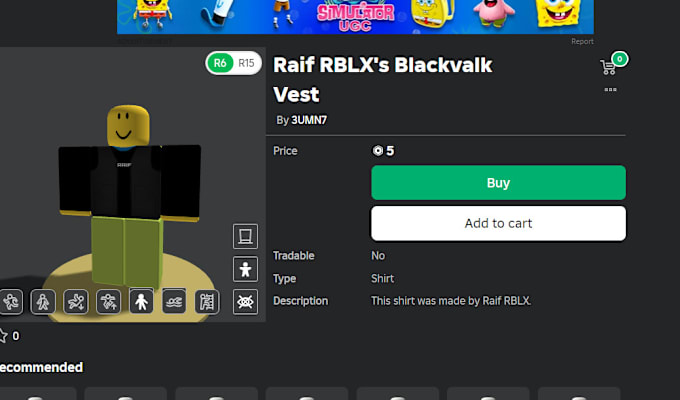 Gig Preview - Design a roblox shirt or pants