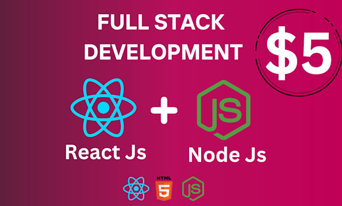 Gig Preview - Be full stack web developer using react js node js express js mongodb