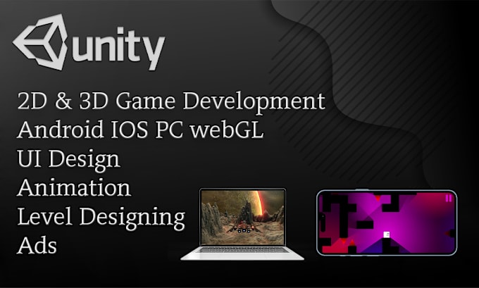 Gig Preview - Do unity 2d and 3d multiplayer and offline game dev android ios PC