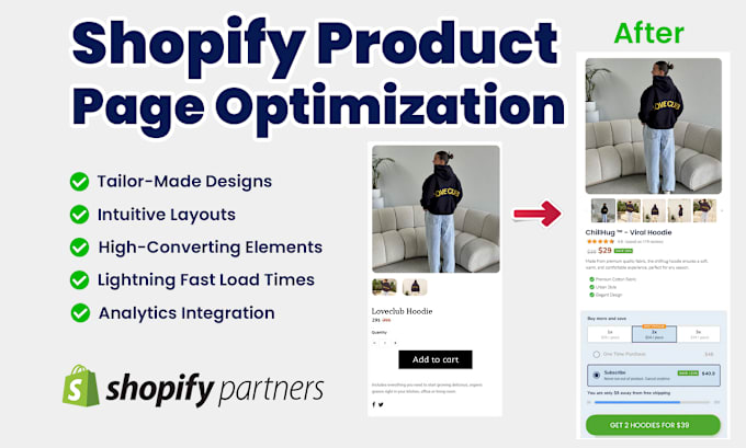 Gig Preview - Create high converting shopify product pages