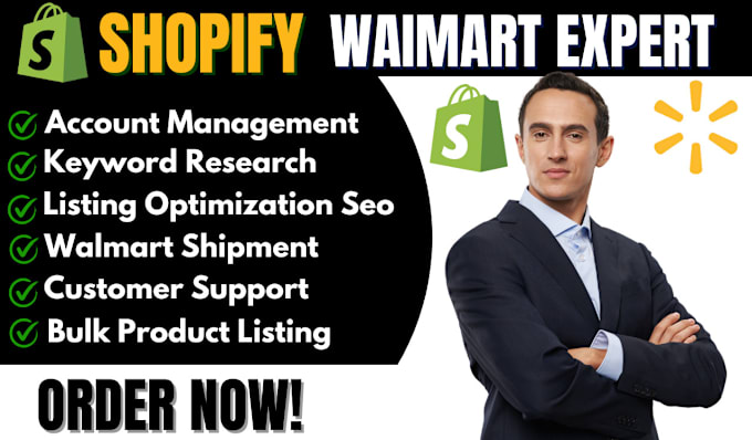 Gig Preview - Be your walmart virtual assistant walmart dropshipping walmart private lebal