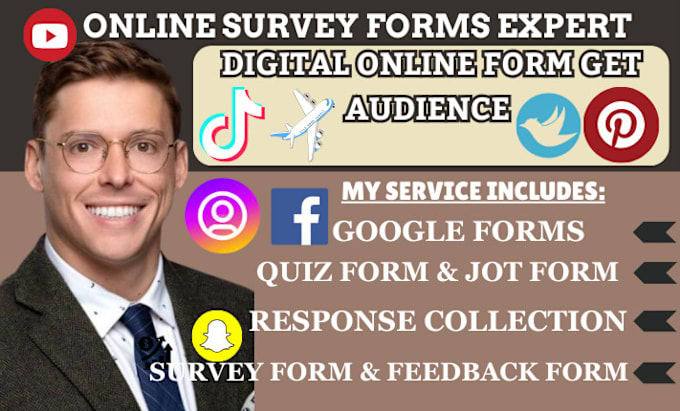 Bestseller - create responsive online form quiz survey using google forms or jotform