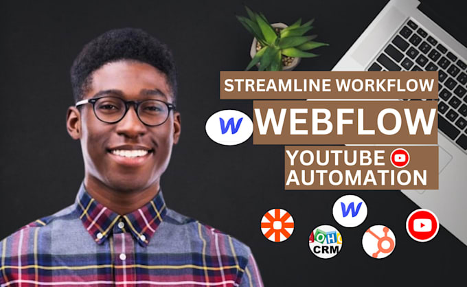 Gig Preview - Automate your webflow  workflow with ai CRM  zoho youtube integration with make