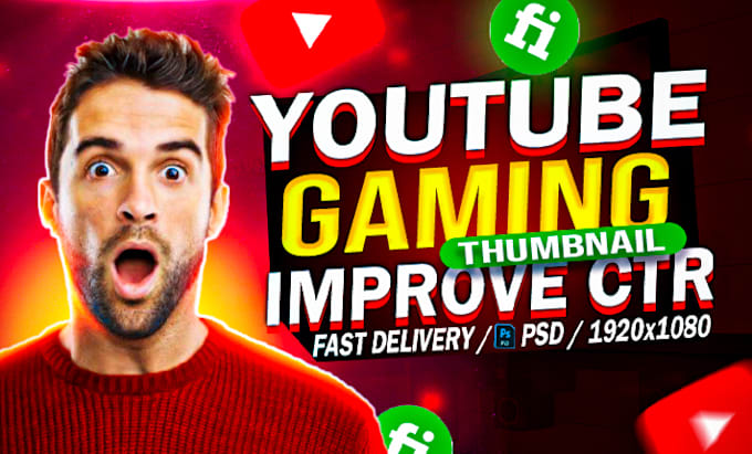 Gig Preview - Design eye catchy gaming youtube video thumbnail and stunning thumbnail