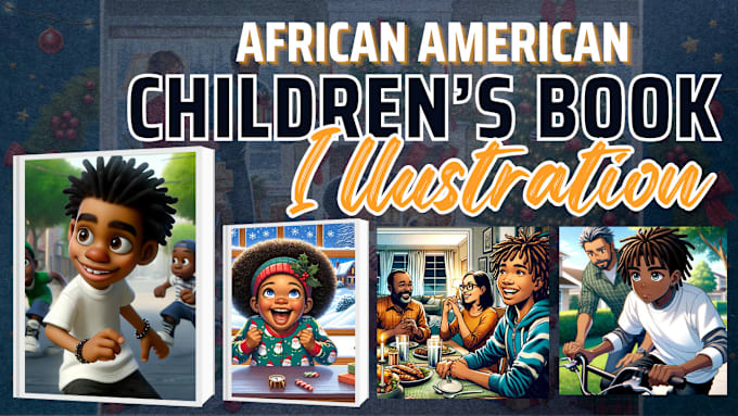 Gig Preview - Draw african american children book illustrations and kdp layout