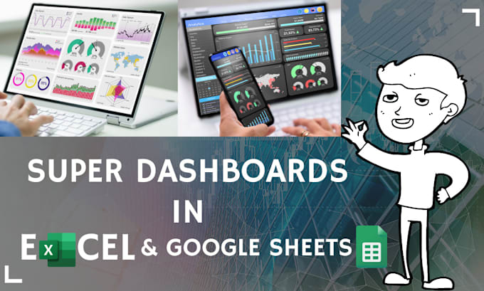 Gig Preview - Create excel dashboard, charts graphs, formula, macro and google sheet template