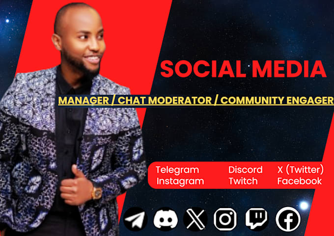 Gig Preview - Be a community manager chatter n promoter on  telegram twitter discord instagram