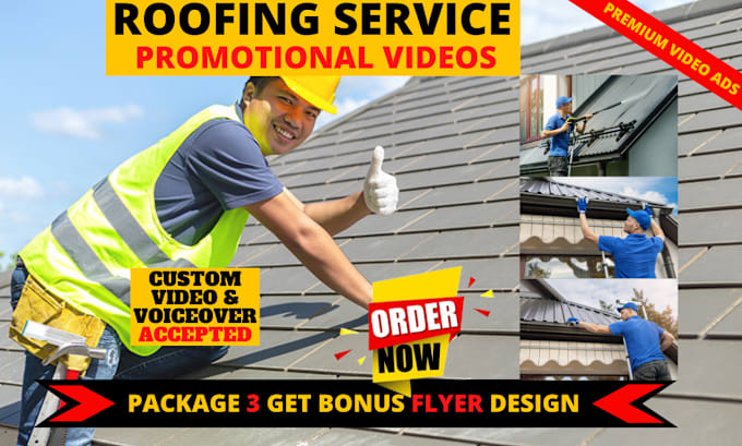 Gig Preview - Do roof repair roofing service or roof contractor promo