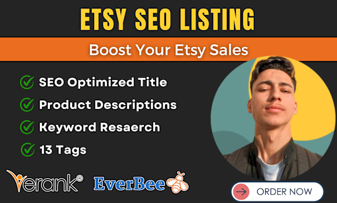 Gig Preview - Etsy product listings on your etsy store and manage the etsy shop