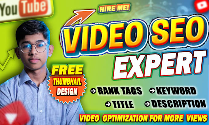 Gig Preview - Do youtube channel SEO and video optimization for ranking