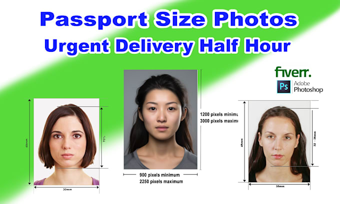 Bestseller - professional passport size, id, stamp, visa photo from any picture half hour