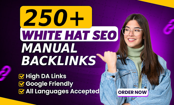 Gig Preview - Create foundation SEO backlinks, white hat manual service for top google ranking