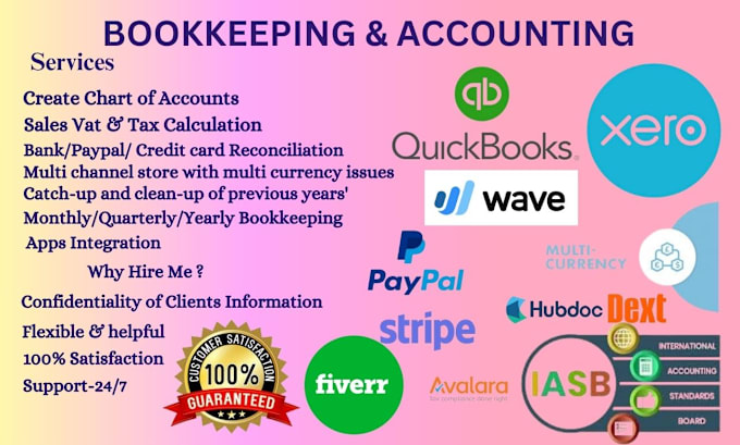 Gig Preview - Do bookkeeping accounting using quickbooks online,xero,wave