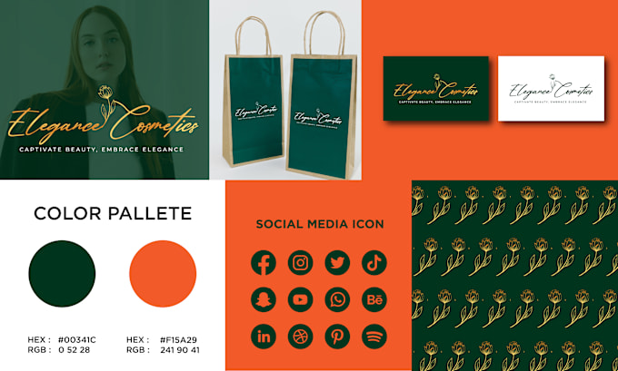 Gig Preview - Do full brand style guide identity, branding kit, brand book and logo design