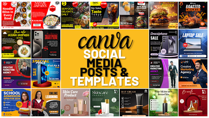 Gig Preview - Design excellent canva social media posts and graphic design