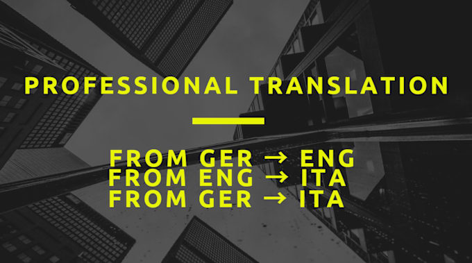 Bestseller - translate ur texts from ger to ita, eng to ita, ger to eng