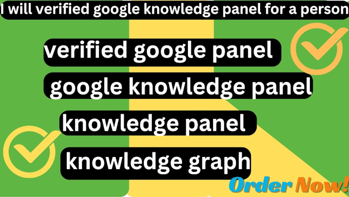 Gig Preview - Create a verified google knowledge panel for a person company