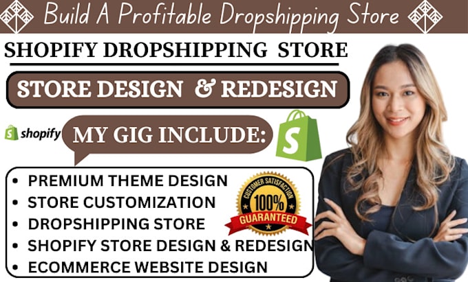 Gig Preview - Create shopify dropshipping store, shopify website, shopify ecommerce website