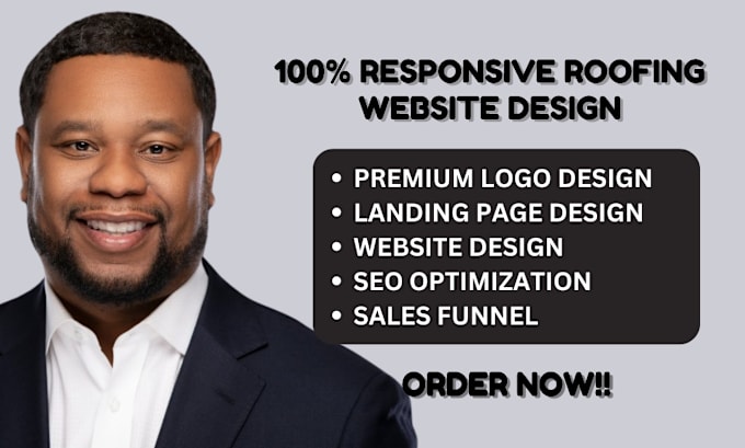 Gig Preview - Design modern wordpress roofing website construction website plumbing website