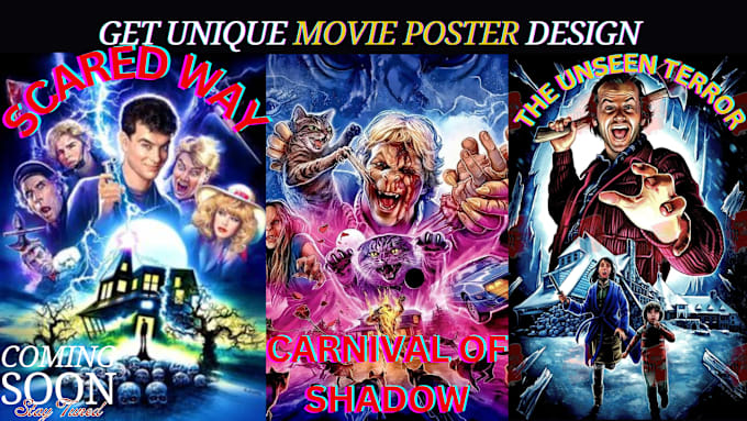 Gig Preview - Design professional movie poster, film poster, poster design, film poster design