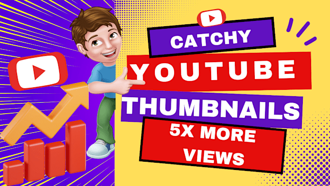 Gig Preview - Design the best eyecatching viral youtube thumbnail on canva