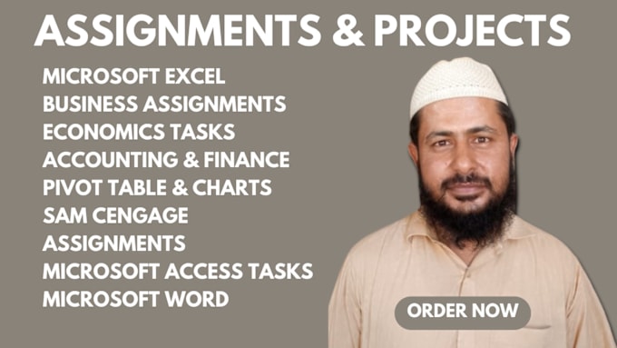 Gig Preview - Do urgent ms excel assignments word projects and powerpoint presentations