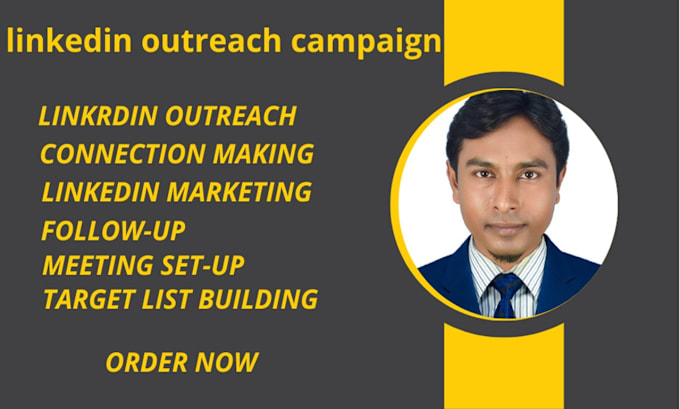 Gig Preview - Strategic linkedin outreach campaign with a daily report