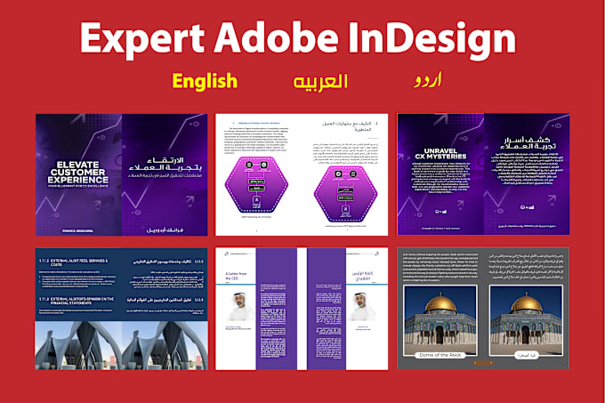 Bestseller - do any adobe indesign project, book formatting, layout english, urdu or arabic