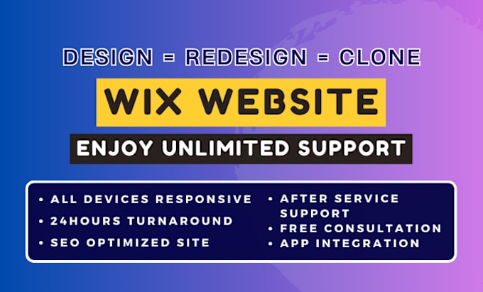 Gig Preview - Wix website redesign wix website design wix website design wix website redesign