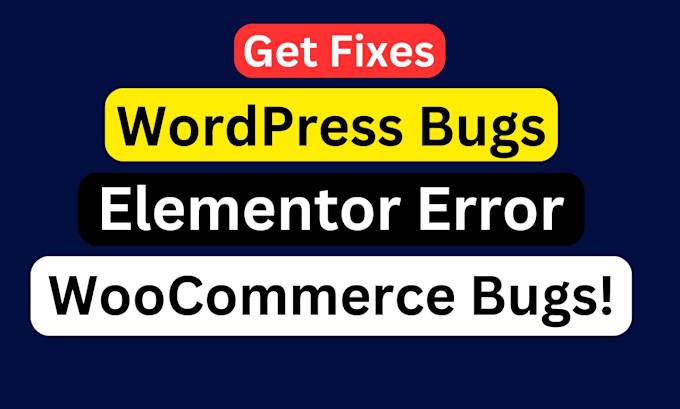 Gig Preview - Fix elementor error, woocommerce bug, critical error, and wordpress bug