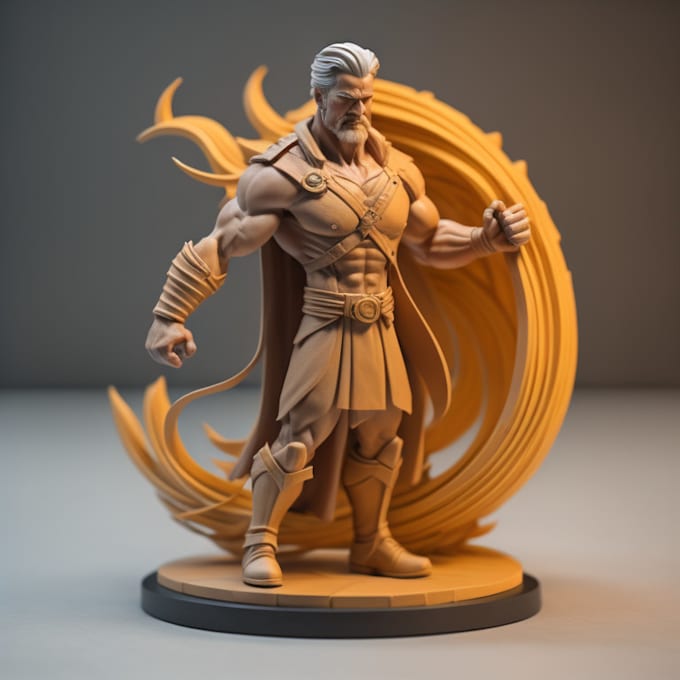 Gig Preview - Sculpt 3d model, 3d figurine, action figure, 3d miniature, dnd for 3d printing