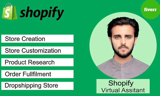 Gig Preview - Be your shopify virtual assistant