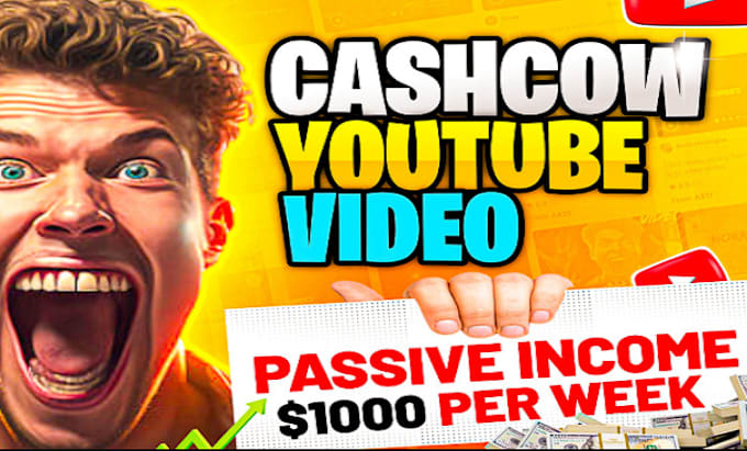 Gig Preview - Build an automated cash cow, cash cow channel, cash cow on youtube, and cash cow