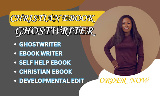 Gig Preview - Ghostwrite and edit self help christian book ebook writer developmental editor