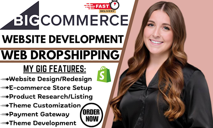 Gig Preview - Design bigcommerce website, bigcommerce redesign, bigcommerce dropshipping store