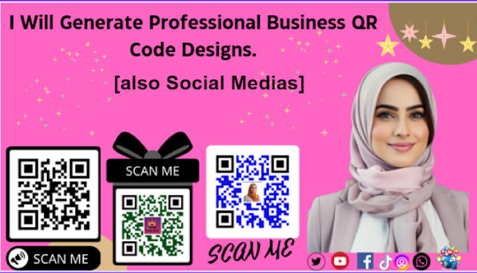 Gig Preview - Generate professional  business HQ qr code designs