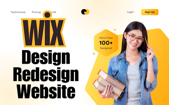 Gig Preview - Design wix or redesign wix website or wix online ecommerce store